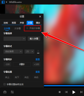 暴风影音在哪开启次字幕 暴风影音开启次字幕的方法